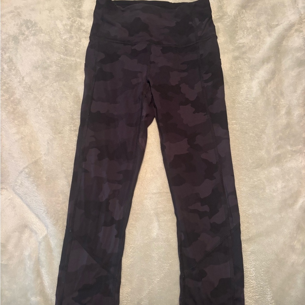lululemon athletica Black Camo Leggings